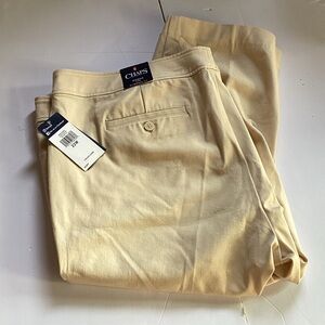 Chaps Cream/Yellow Capris.